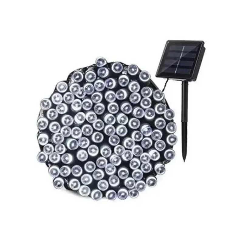 GENERICO - Luces Solar X2 Guirnalda 100 Led Cálidas Cálido 10 Metros