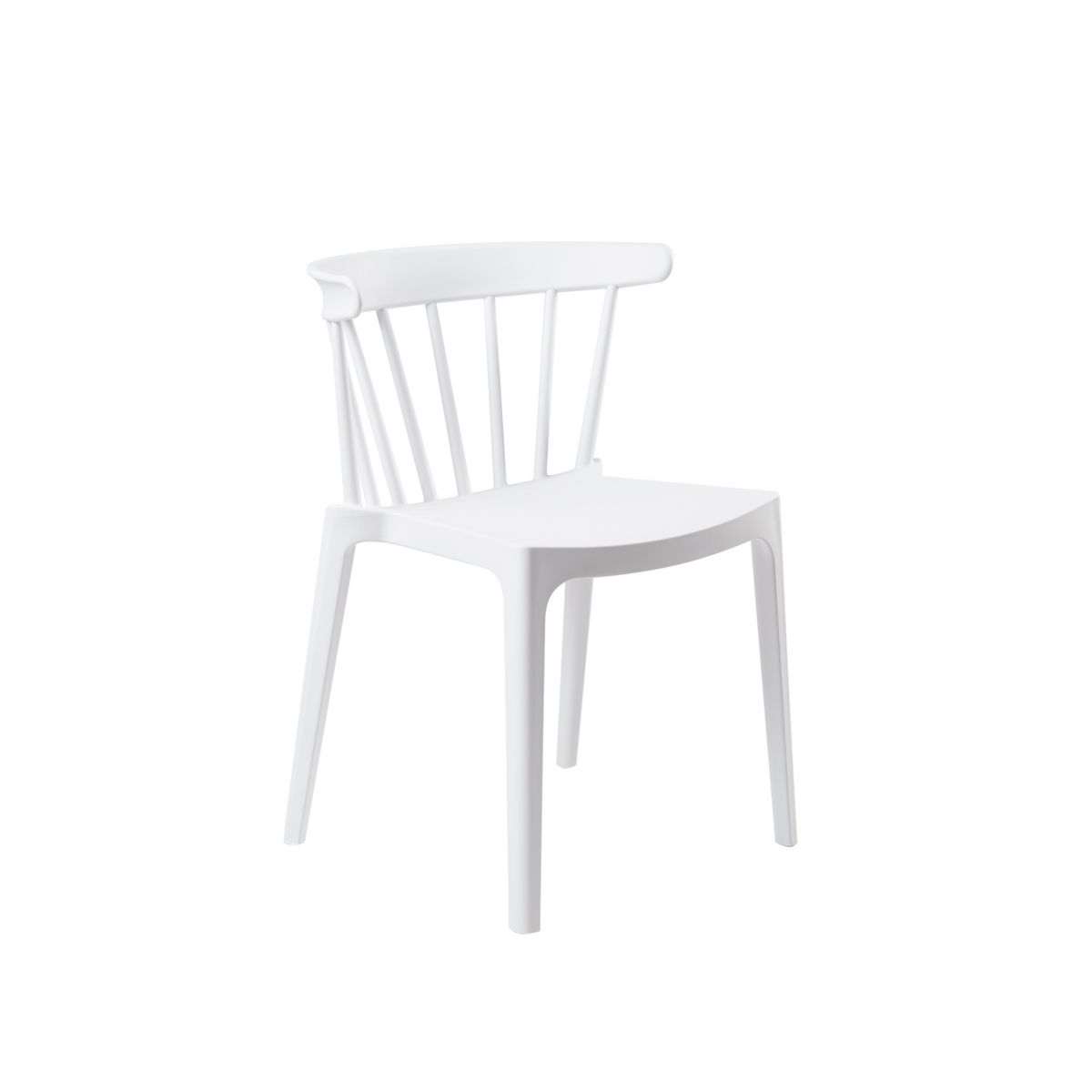 BOKAN - Pack 4 Sillas de Terraza Matera Blanca