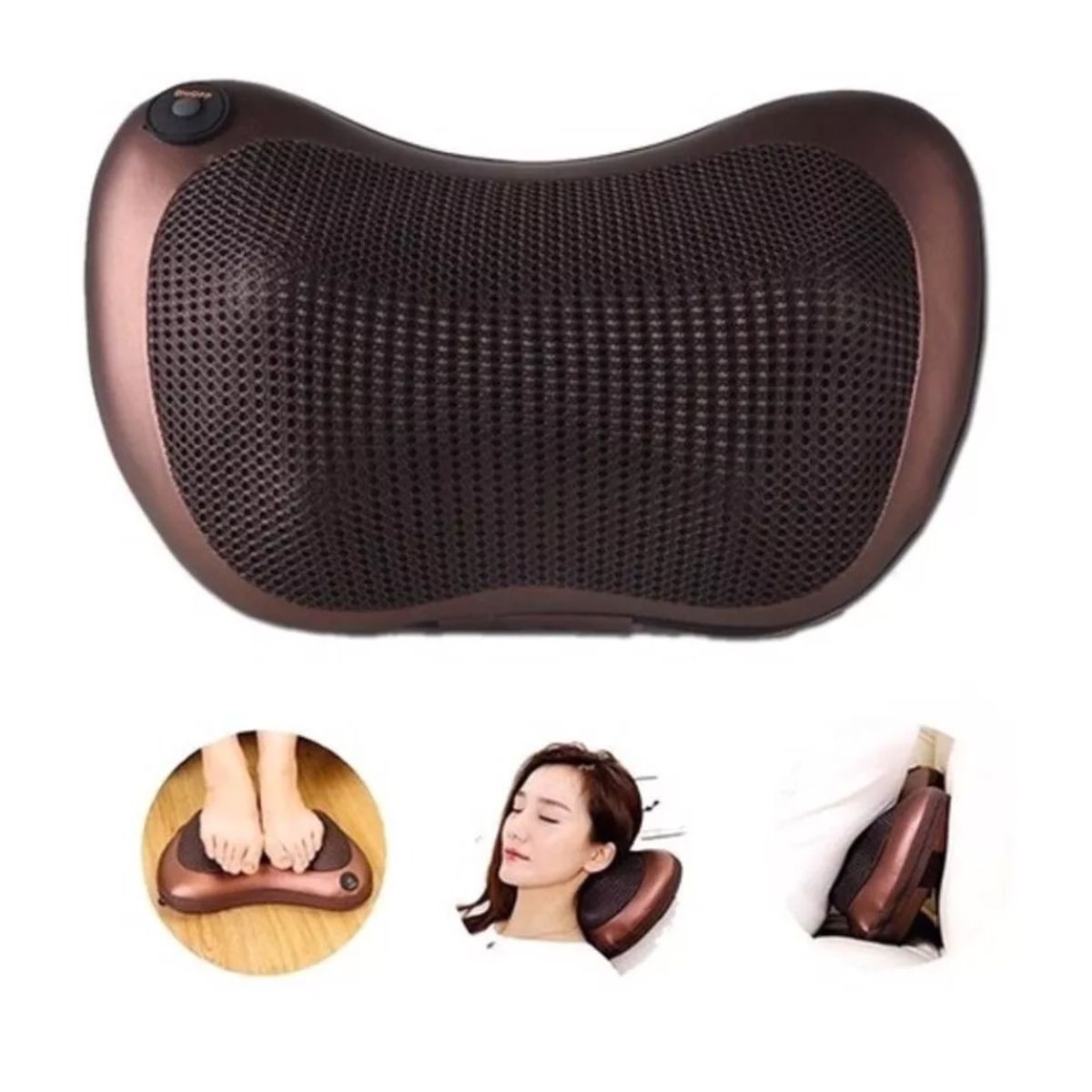 GENERICO - Masajeador Electrico Cojin Cervical Lumbar Cuello piernas