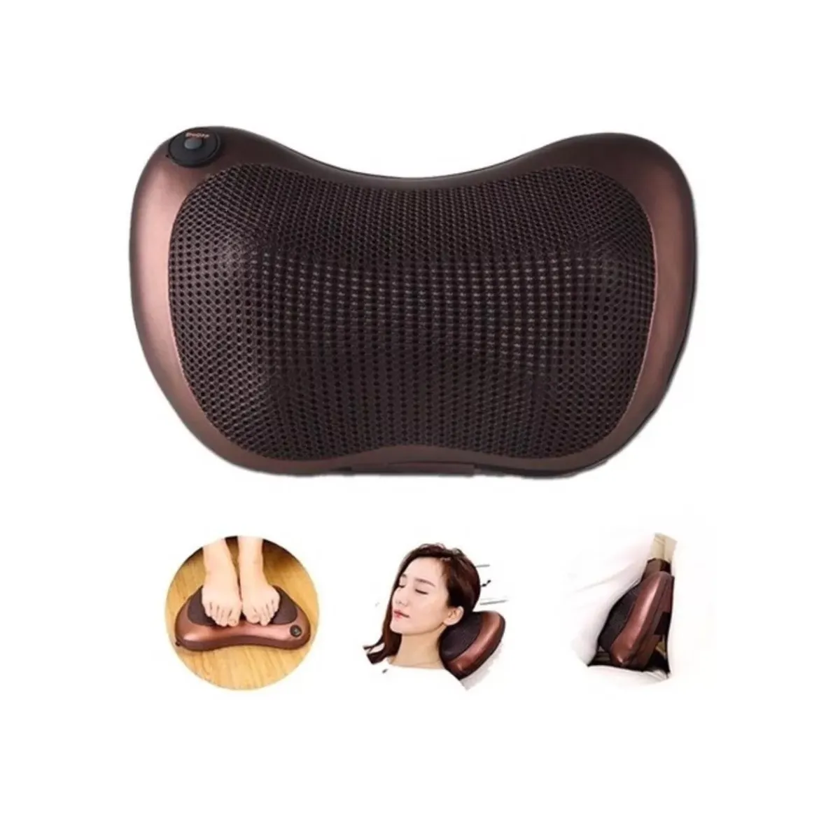 GENERICO - Masajeador Electrico Cojin Cervical Lumbar Cuello piernas