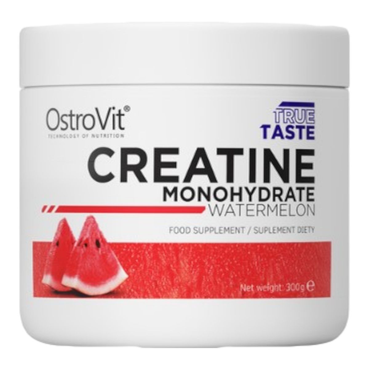 OSTROVIT - Creatina monohidratada - 300 gramos - Sandía - Ostrovit 60 servicios