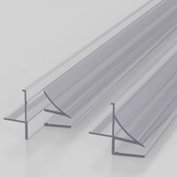 Set de burletes para piso - Vidrio 6 mm