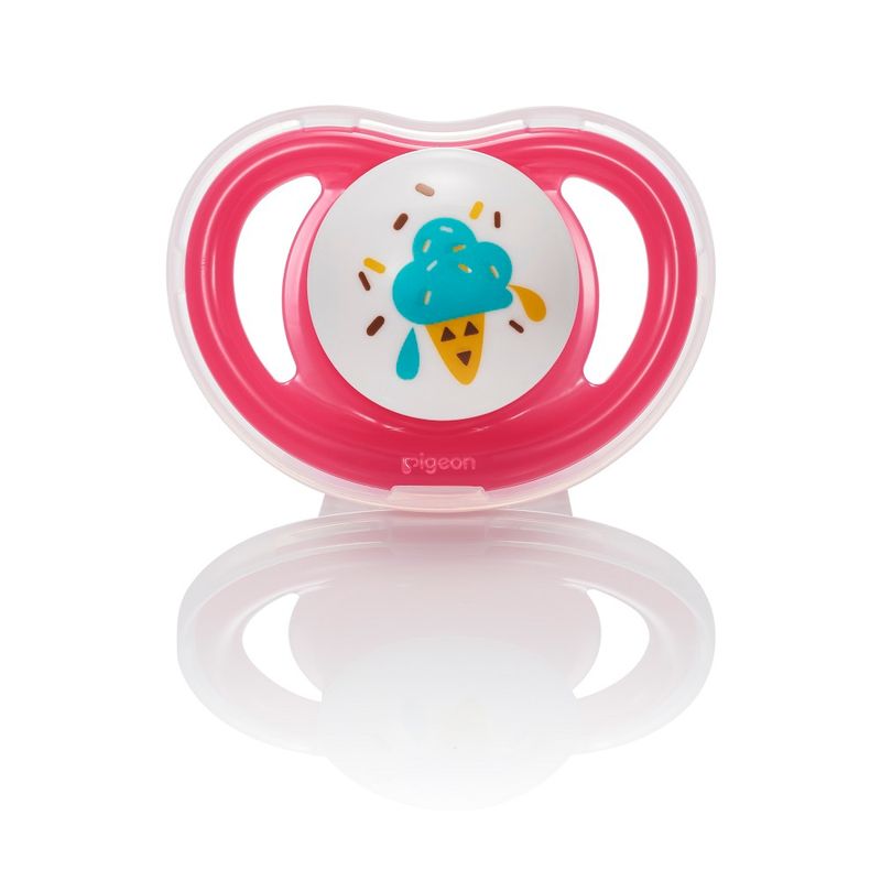 PIGEON - Chupete Odontológico PIGEON Mini Light Talla L 12m Rosado-