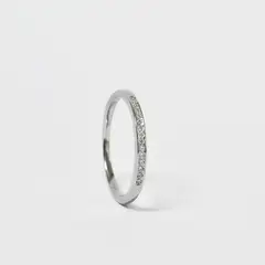 ROSETT - Anillo con medio cintillo de circones