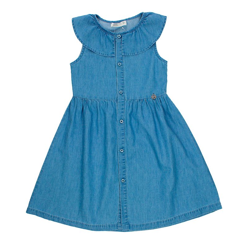 BUBBLE GUMMERS - VESTIDO NIÑA BUBBLEGUMMERS ELEVATED NATURE AZUL CLARO
