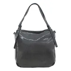 MAILEA - Cartera ecocuero grande saca piton para mujer gris