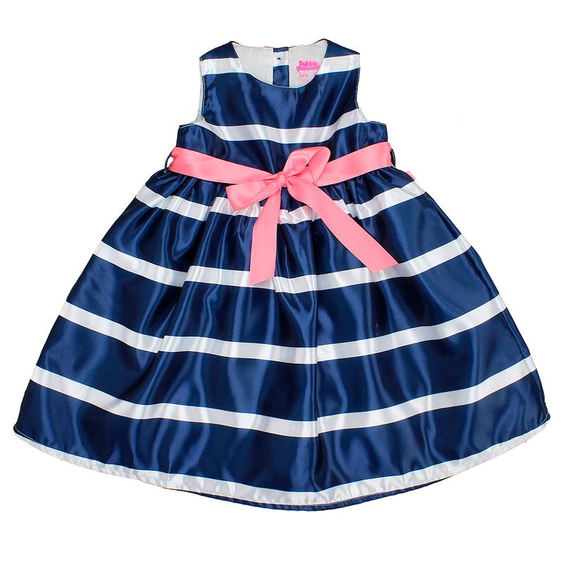 BUBBLE GUMMERS - VESTIDO NIÑA BUBBLEGUMMERS ELEVATED NATURE AZUL OSCURO