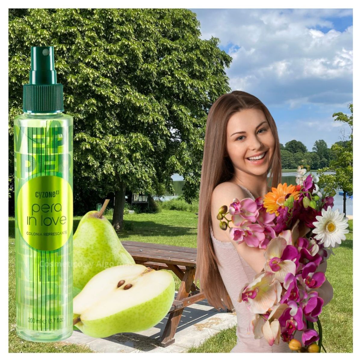 CYZONE - Agua de colonia Body Splash Pera In love