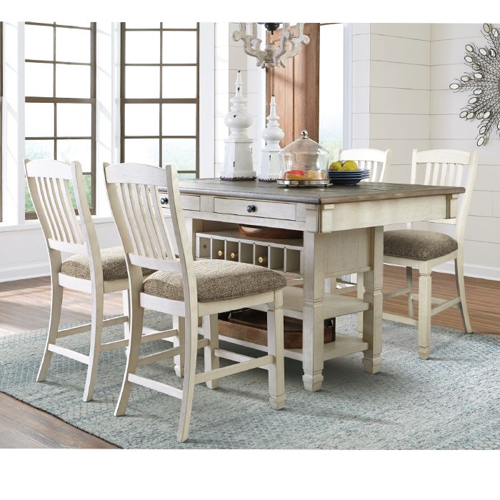 Juego de Comedor Tipo Isla 4 Taburetes Vermont