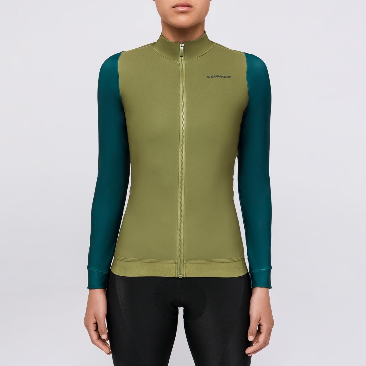 SUAREZ - Jersey ciclismo térmico mujer Performance Ascender Olive W