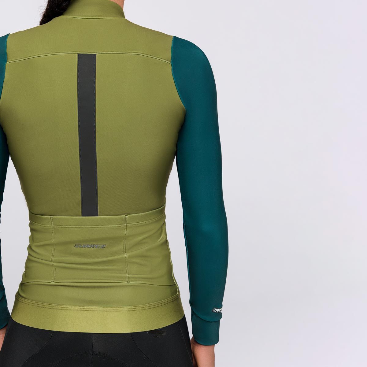 SUAREZ - Jersey ciclismo térmico mujer Performance Ascender Olive W