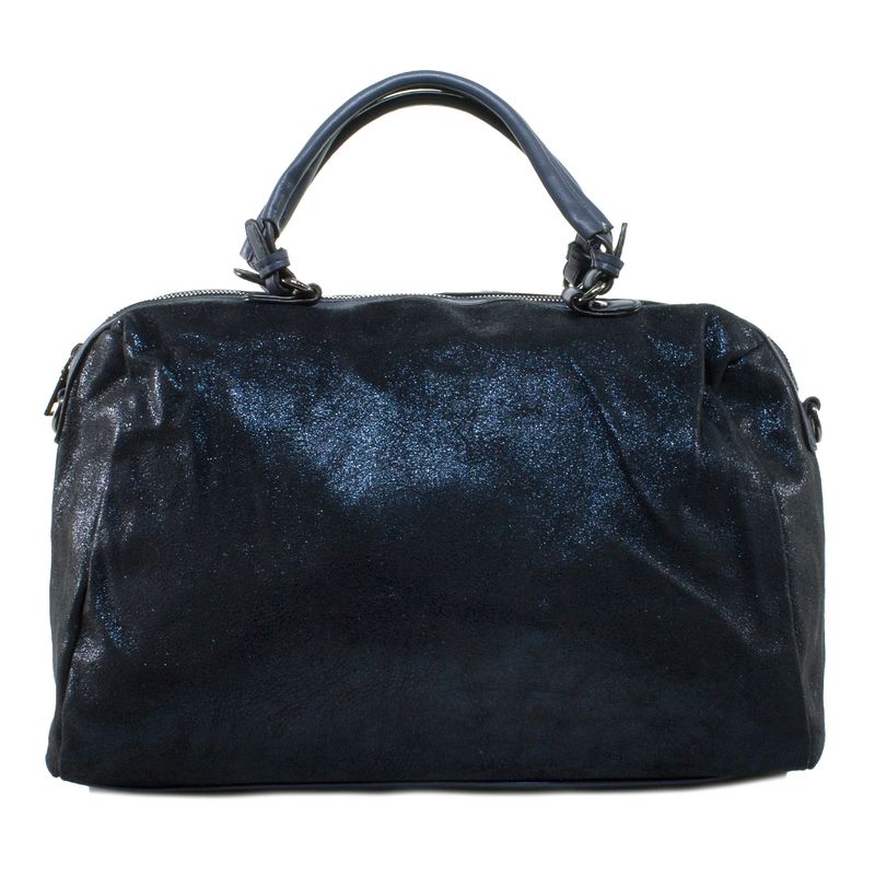 MAILEA - Cartera ecocuero mediana bauletto para mujer azul