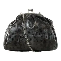 MAILEA - Cartera cuero maxi monedero para mujer asfalto