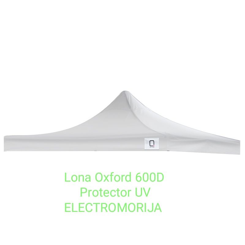 GENERICO - Lona Oxford  Para Toldo Plegable 3x3 MT Blanco Impermeable Con Filtro UV