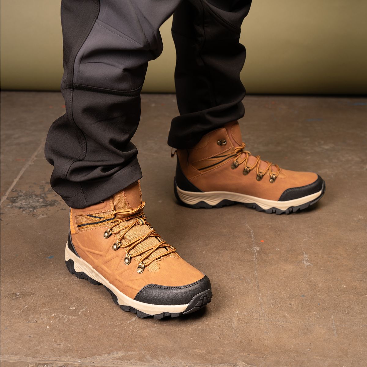 CARBIN - Bototo Hombre Beige Oscuro Tebaida Carbin