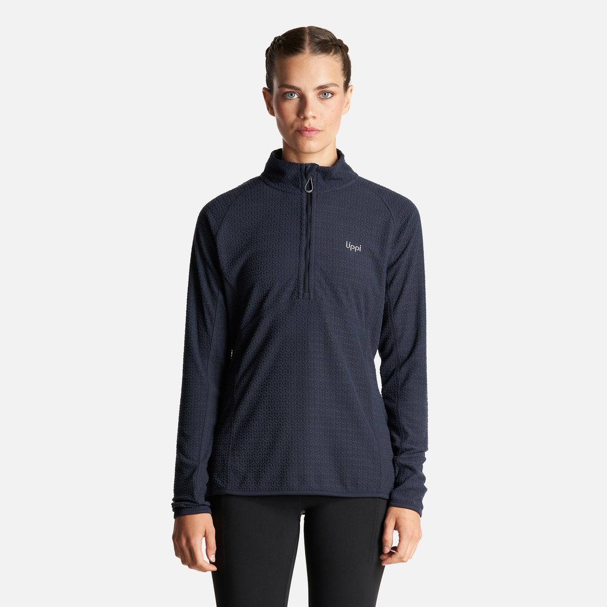 LIPPI - Poleron Mujer Jacaranda Nano-F 14 Zip Azul Marino Lippi