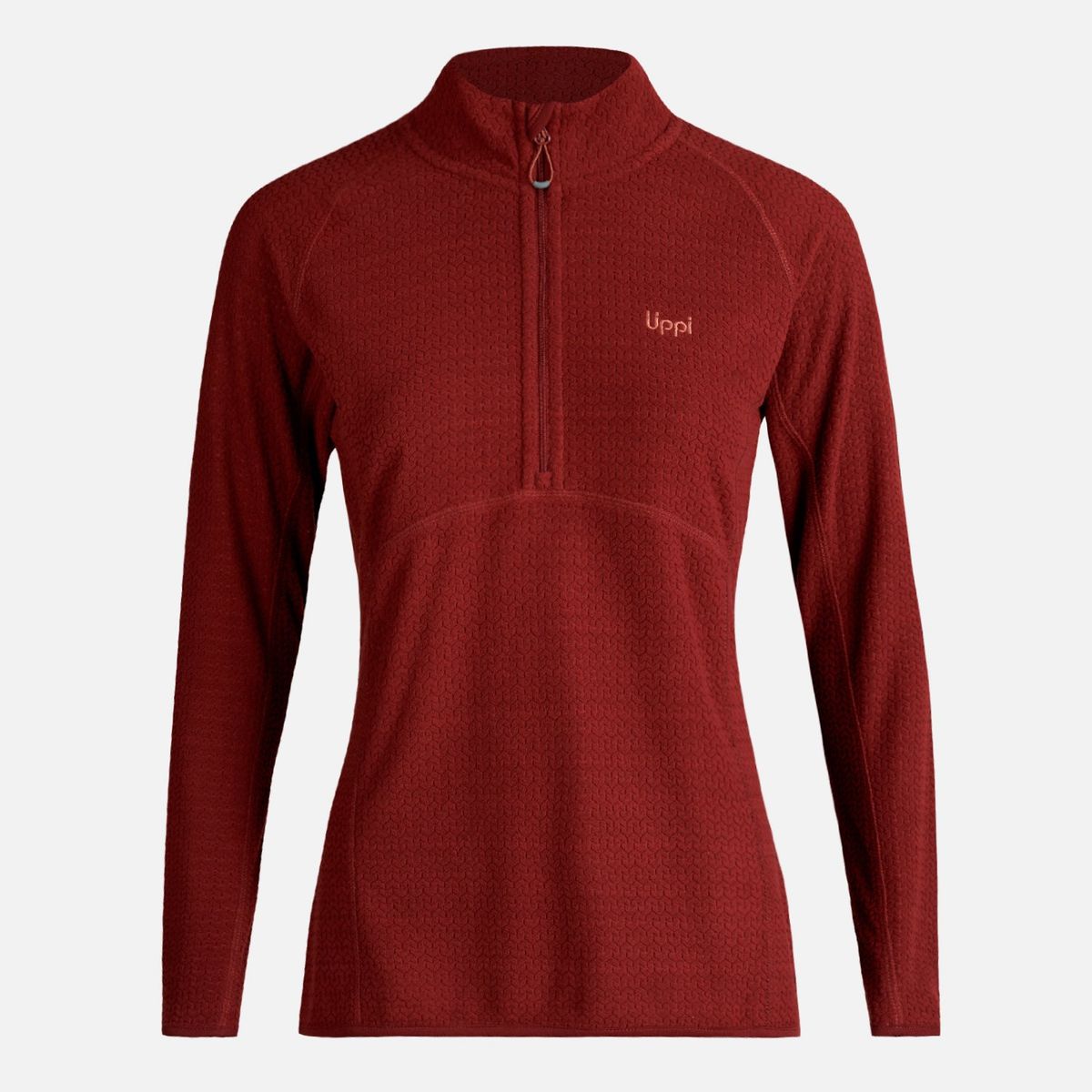 LIPPI - Poleron Mujer Jacaranda Nano-F 14 Zip Vino Lippi