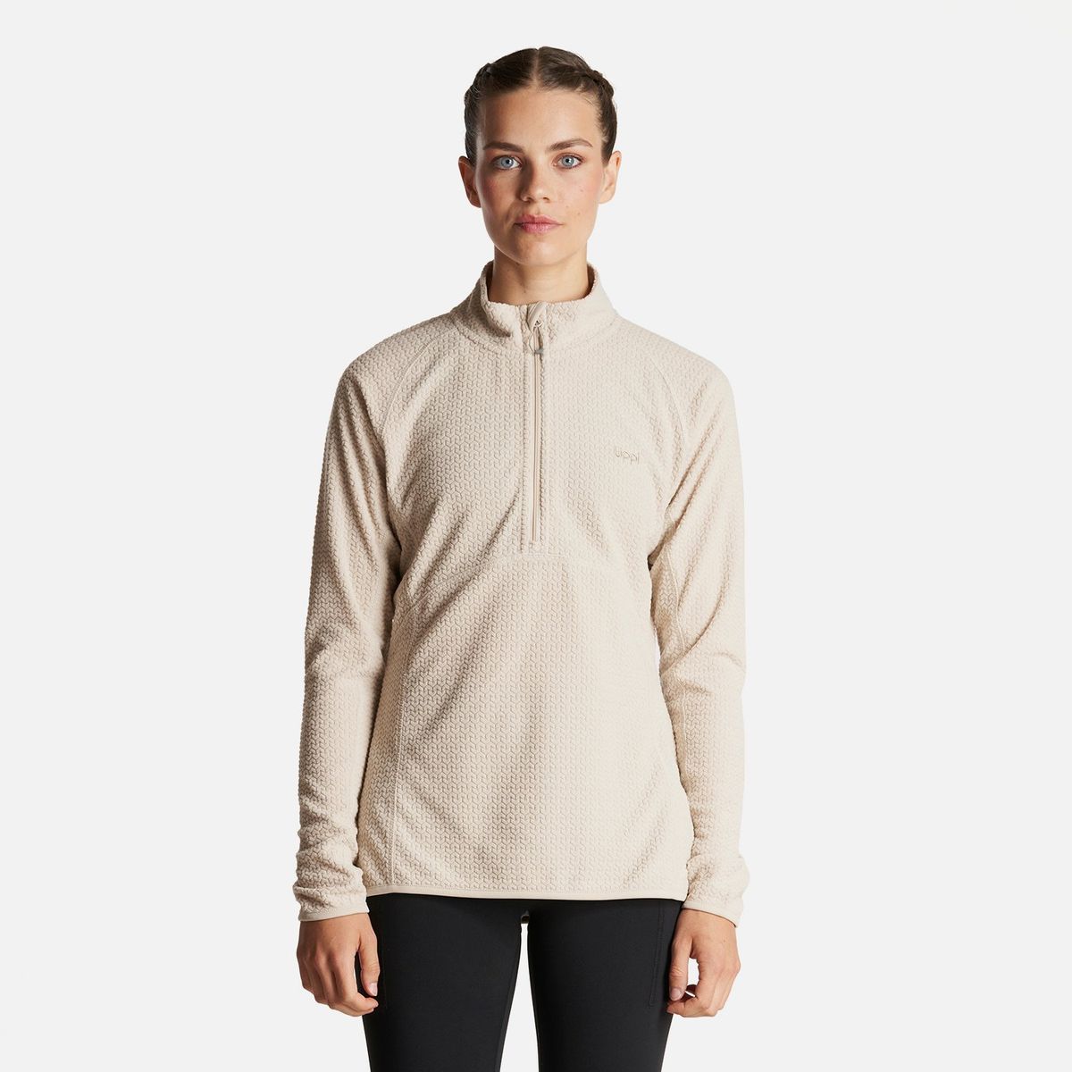 LIPPI - Poleron Mujer Jacaranda Nano-F 14 Zip Crema Lippi