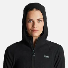 LIPPI - Poleron Mujer Jacaranda Nano-F 14 Zip Hoody Negro