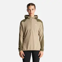 LIPPI - Poleron Mujer Jacaranda Nano-F 14 Zip Hoody Verde Grisaceo Lippi.-