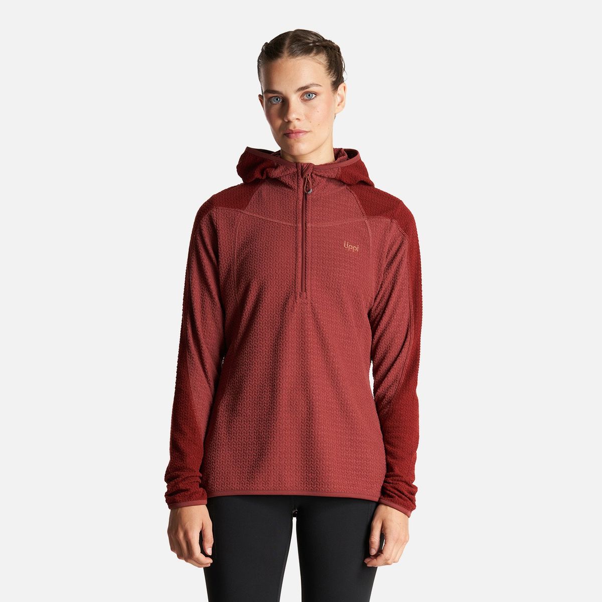 LIPPI - Poleron Mujer Jacaranda Nano-F 14 Zip Hoody Ladrillo Lippi
