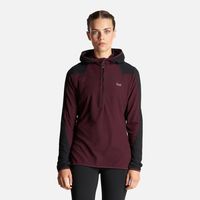 Poleron Mujer Jacaranda Nano-F 14 Zip Hoody Burdeo