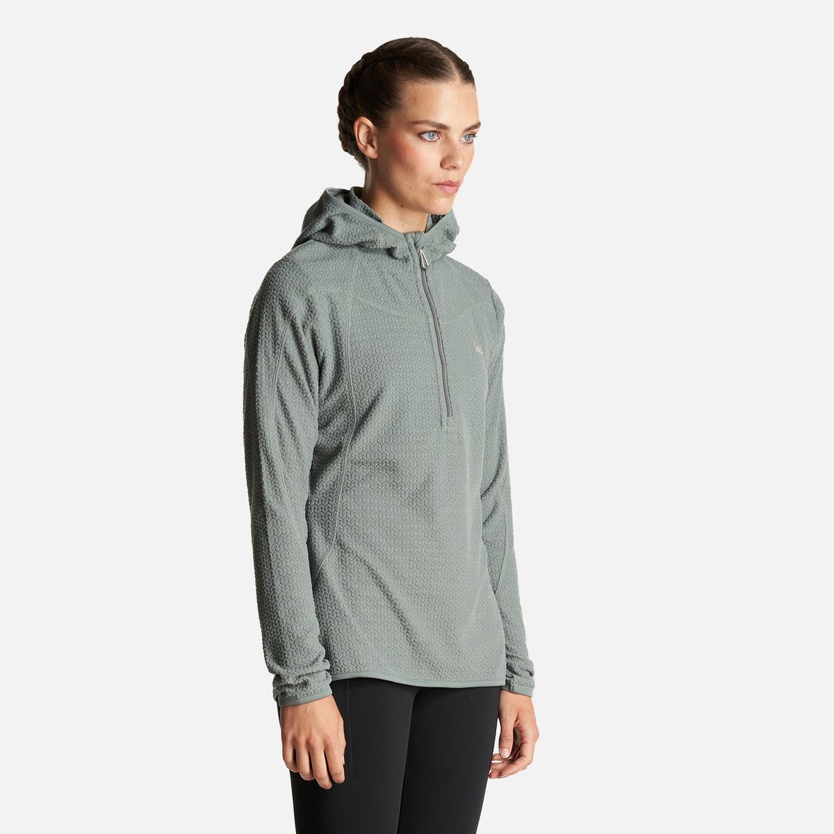 LIPPI - Poleron Mujer Jacaranda Nano-F 14 Zip Hoody Jade Lippi
