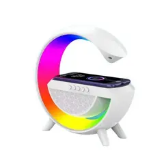GENERICO - Parlante Lampara G Bluetooth Cargador Inalambrico con Luces RGB