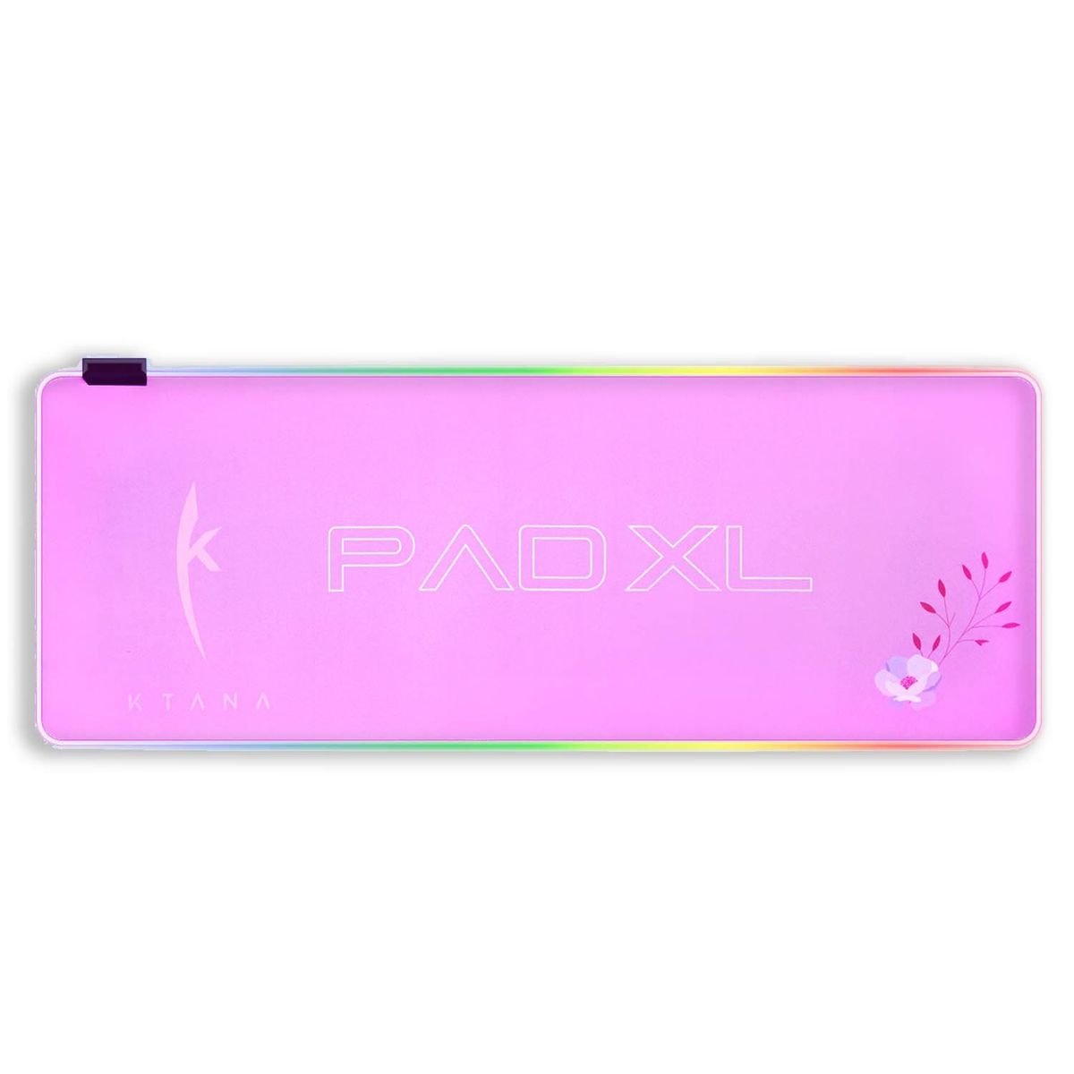 KTANA - Mouse Pad Gamer Led Profesional Ktana Rosado