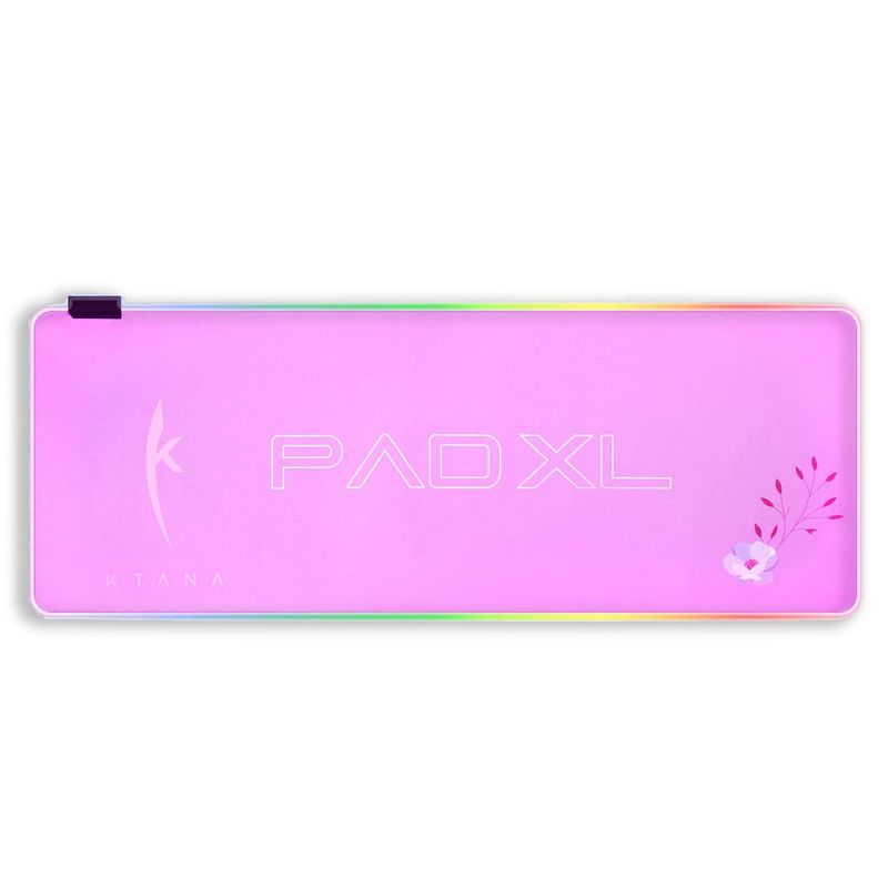 KTANA - Mouse Pad Gamer Led Profesional Ktana Rosado