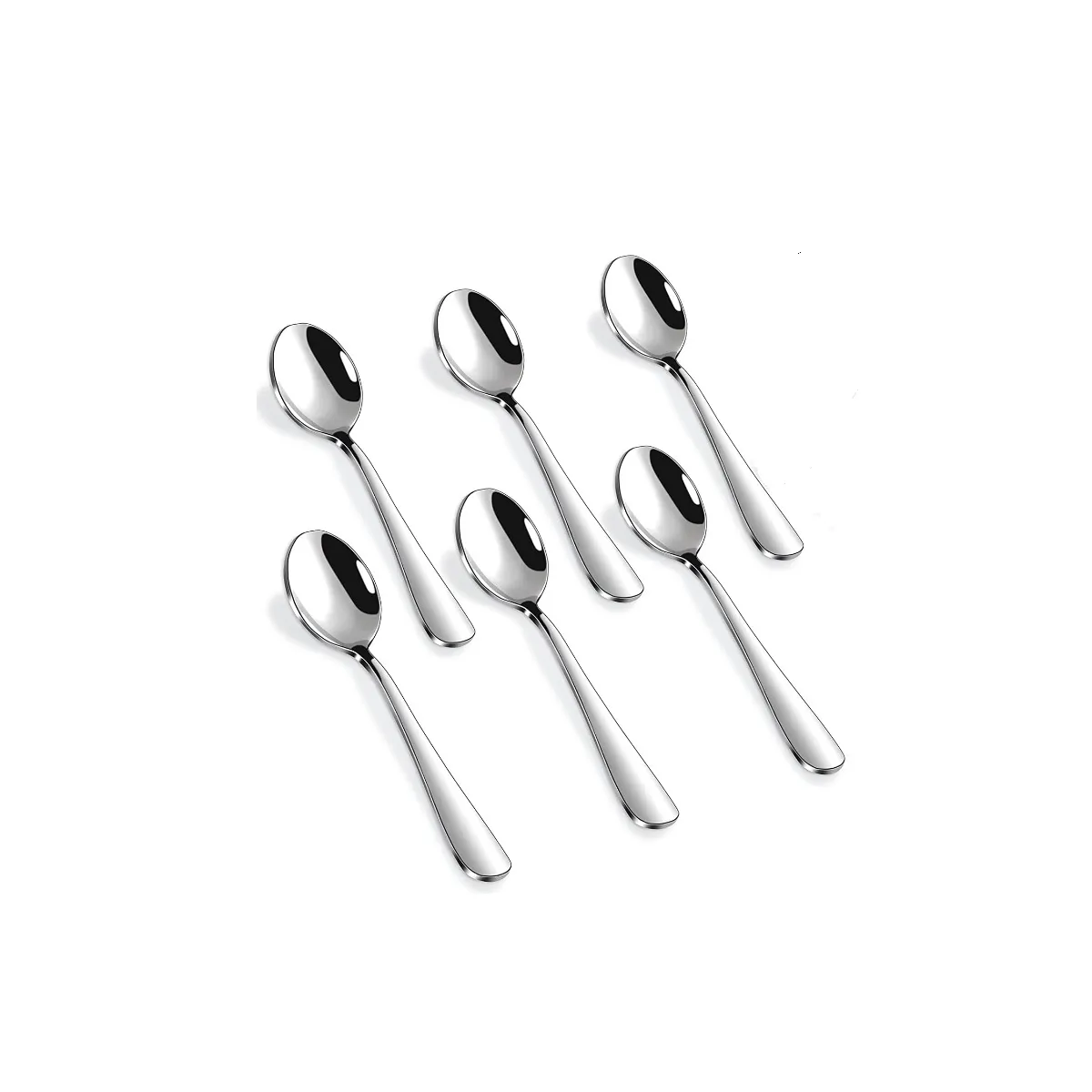 GENERICO - Cuchara de Café 12cm Acero Inoxidable Premium X6