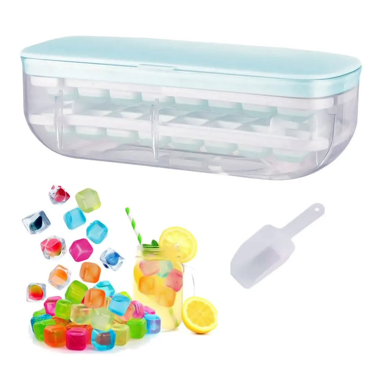 GENERICO - Hielera Cubetera Flexible Silicona Tragos Coctel Bebidas