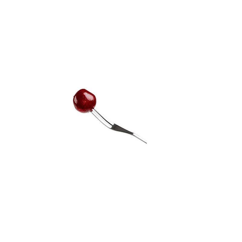 GENERICO - Tenedor de Frutas Queso Aperitivos 13cm Acero Inox Premium X6