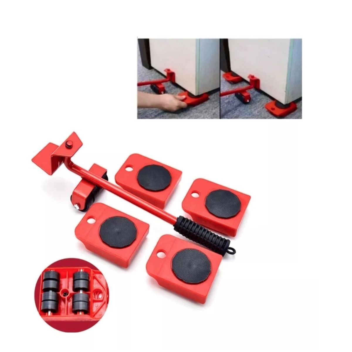 GENERICO - Set Para Mover Artefactos Muebles Pesados Sin Esfuerzo Hogar