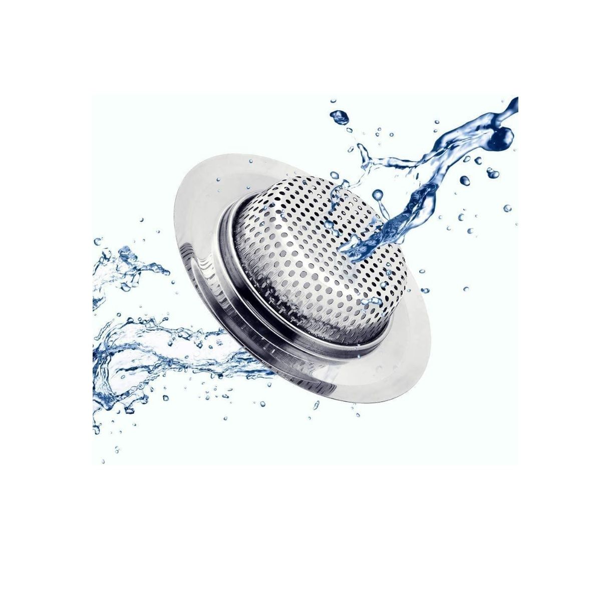 GENERICO - Pack 2 Rejillas Filtro Para Fregadero Tina Acero Inoxidable