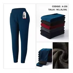 EVERSO - Pack 6 Pantalón Buzo De Mujer Con Polar En Colores Surtidos