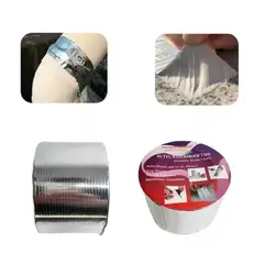 GENERICO - Cinta Sellador Adhesivo Techo Gotera Impermeable 75mm X 5m