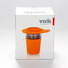 VOLK CHEF - Vaso Funda Silicona Con Filtro Para Infusiones