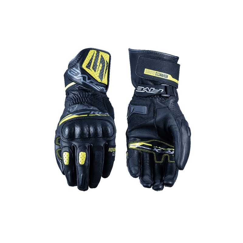 FIVE GLOVES - Guantes De Moto Five RFX Sport Negro-Amarillo