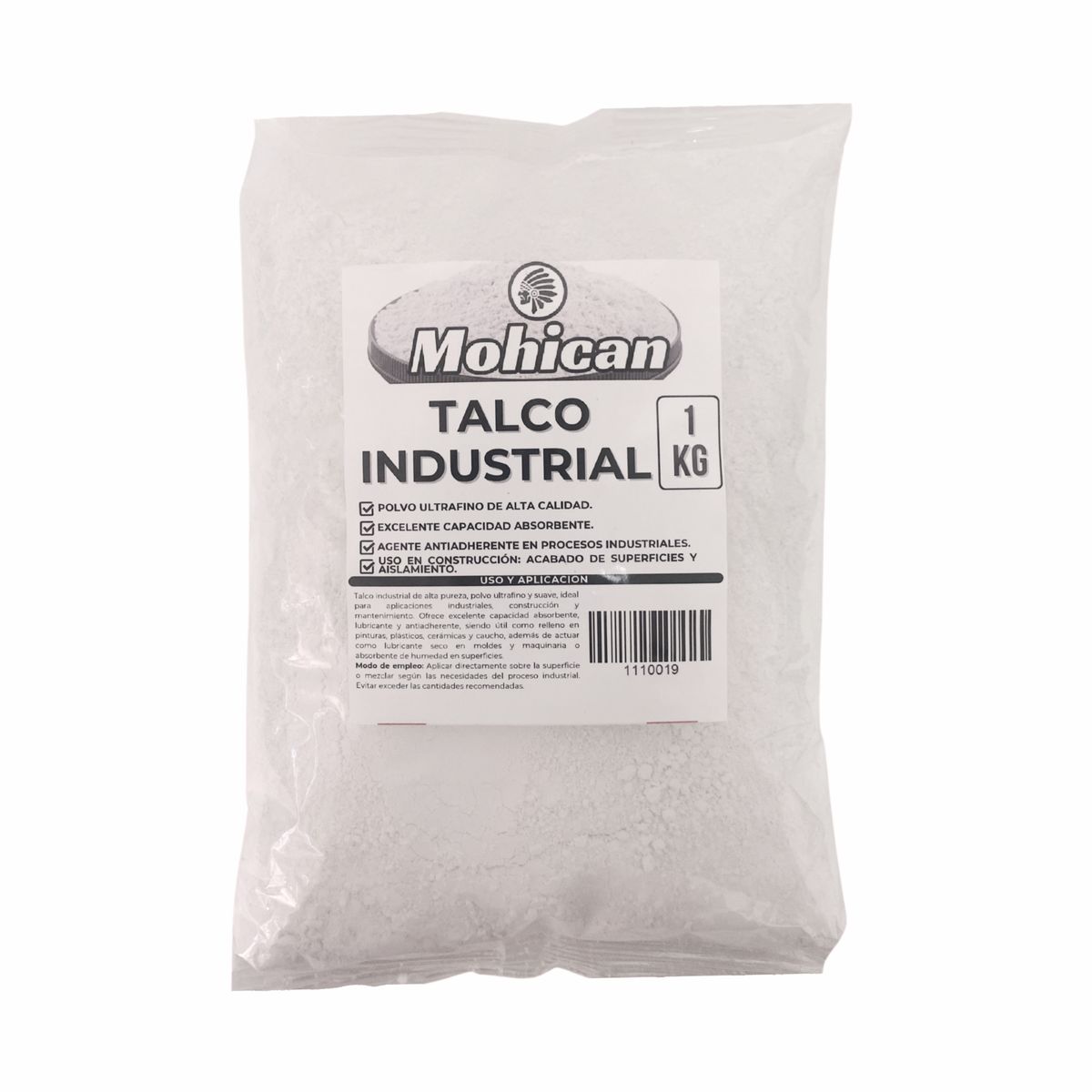 MOHICAN - TALCO INDUSTRIAL BOLSA  MOHICAN 1 KG