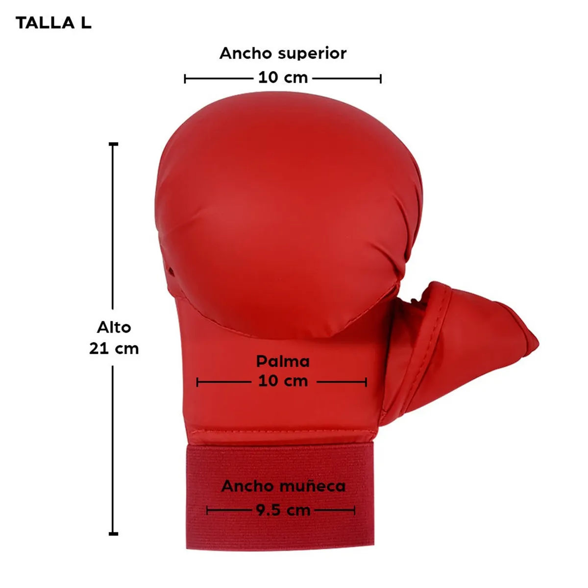 SDFIT - Par Guantes Karate Tokaido Artes Marciales Wkf L Rojo