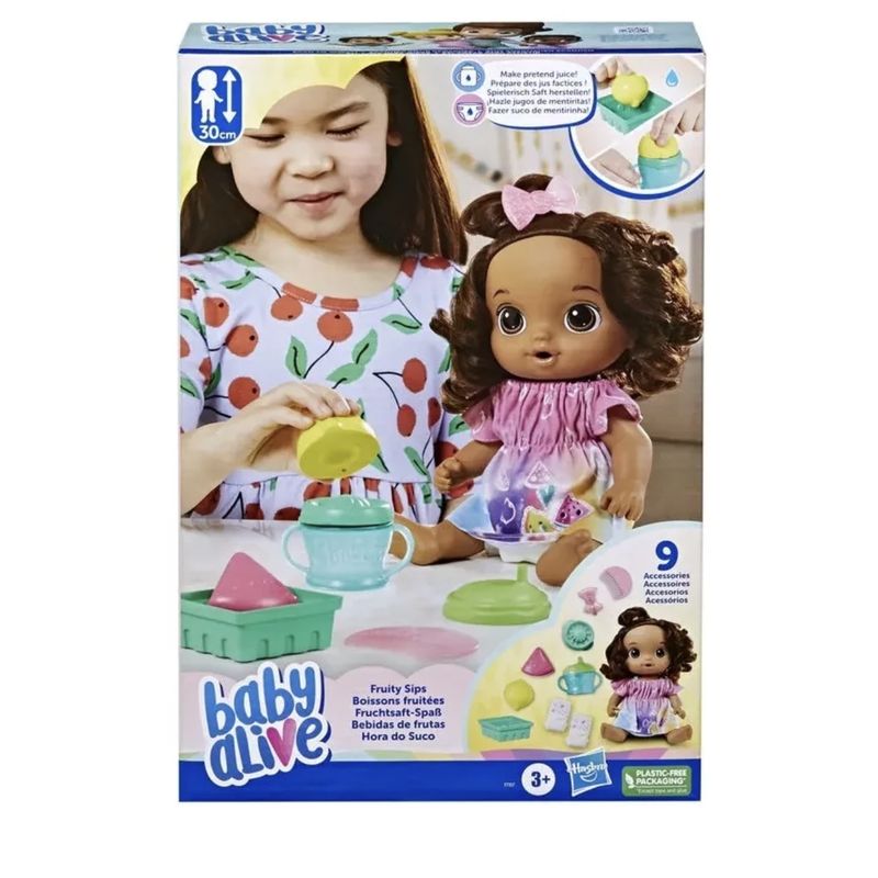 BABY ALIVE - Muñeca Baby Alive - Bebidas De Frutas - Limón
