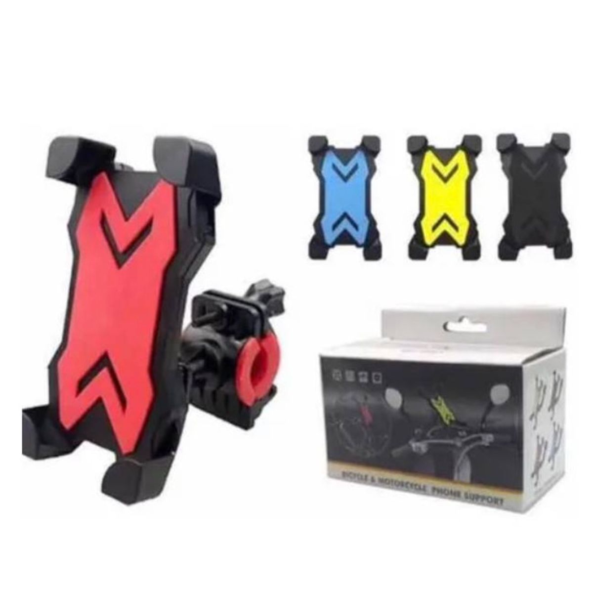 GENERICO - Soporte De Teléfono Celular Para Motos Y Bicicletas Giratorio