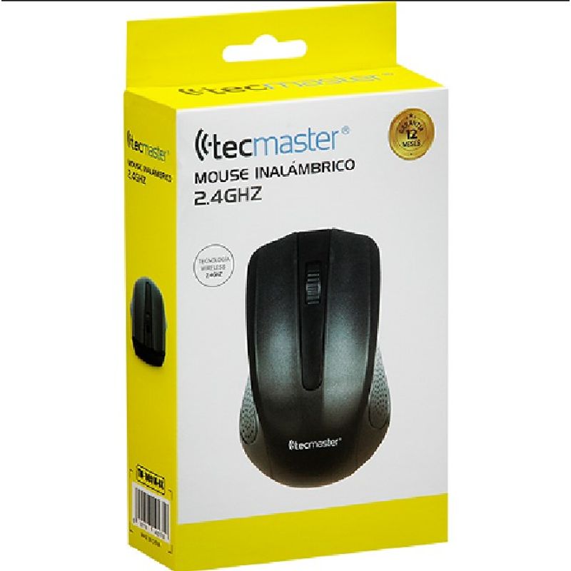 TECMASTER - Mouse Inalámbrico 24ghz Tecmaster Negro