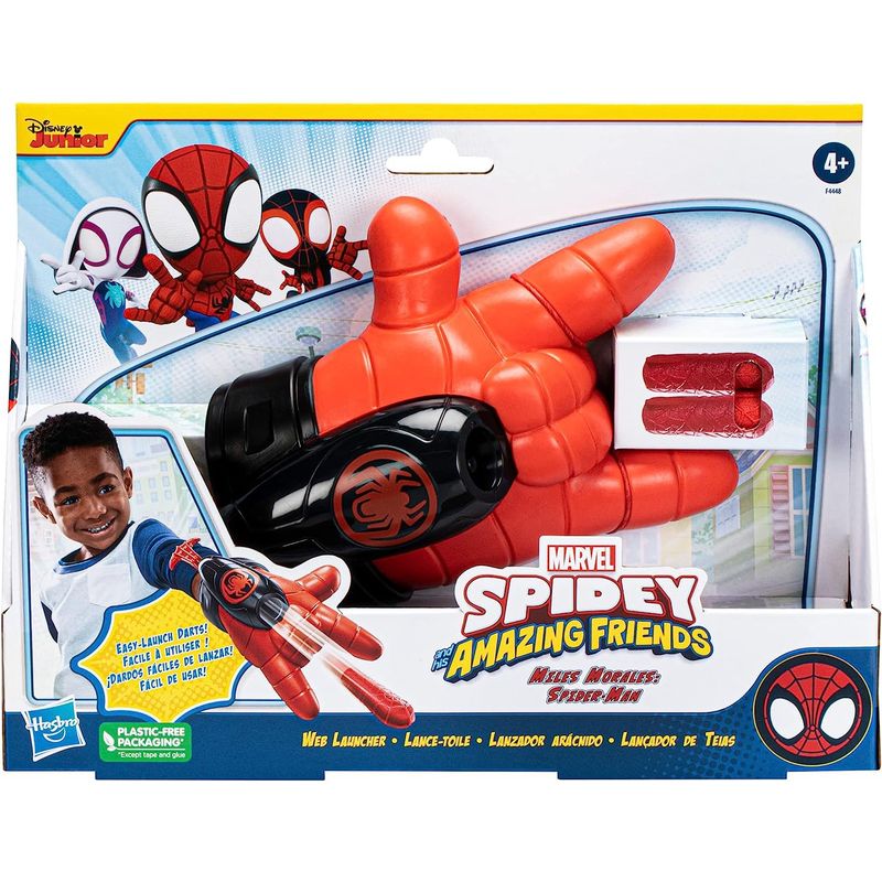 NERF - Lanzador Spidey Y Sus Amigos Miles Morales Hasbro