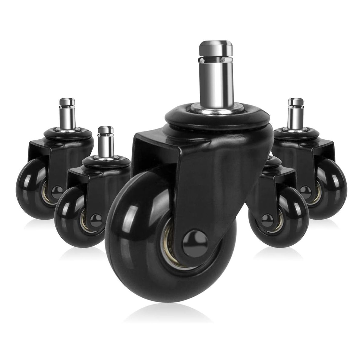 LINKON - Ruedas Para Silla Escritorio Tipo Roller Universal Set de 5