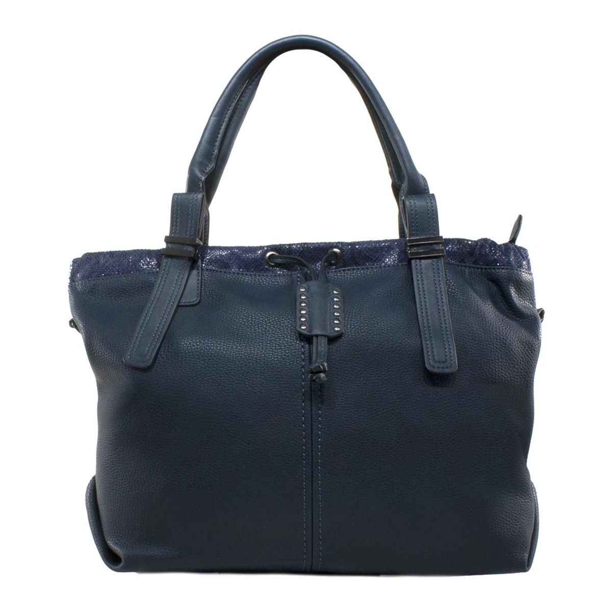 MAILEA - Cartera ecocuero regulador frontal para mujer azul
