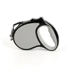 GENERICO - Cuerda Retractil 5M Flexible Paseo De Perro Cachorro Gris