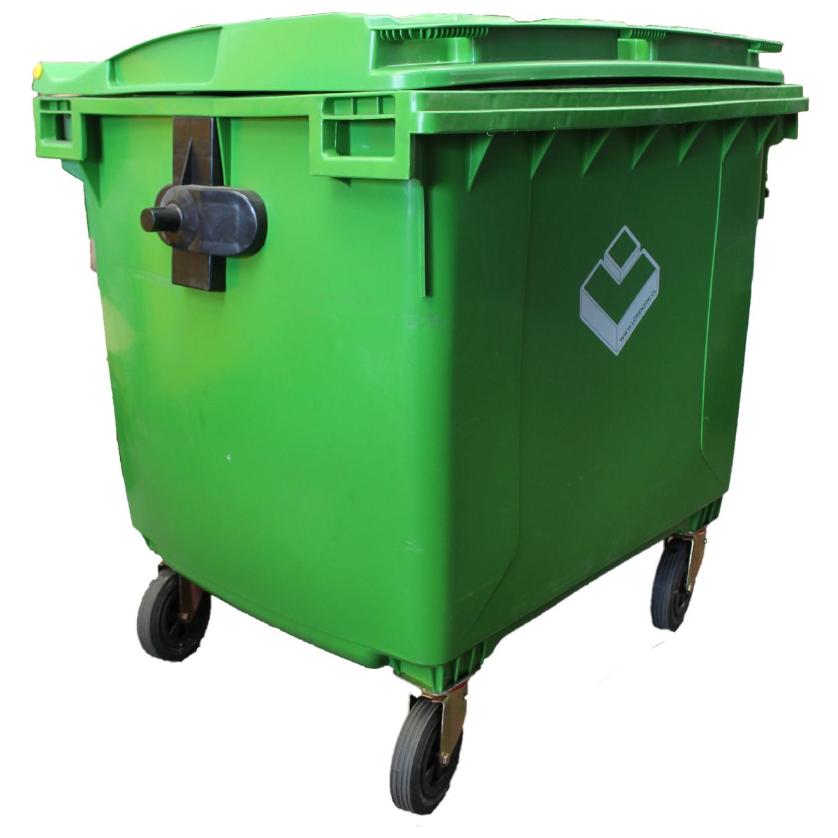 LORENZINI - Contenedor Basurero 1100 Lts Verde con ruedas