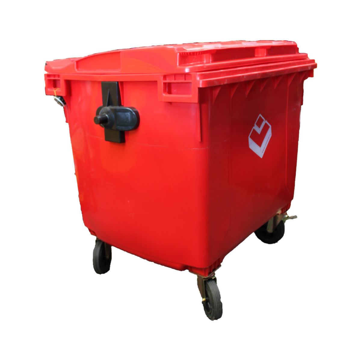 LORENZINI - Contenedor Basurero 1100 Lts Rojo con ruedas
